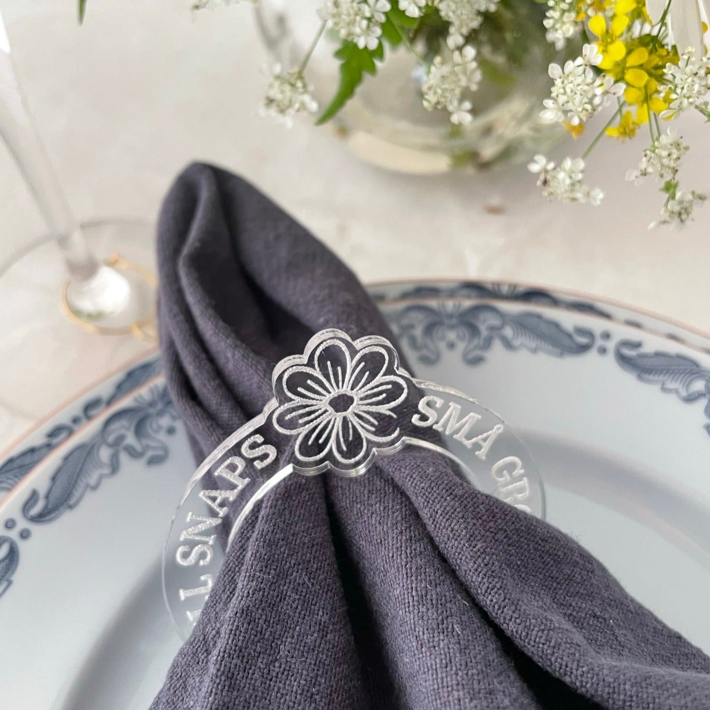 Servettring Midsommar test - Cotton & Wood