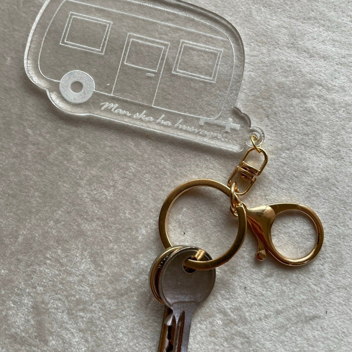 Nyckelring - Husvagn - cottonandwood.se