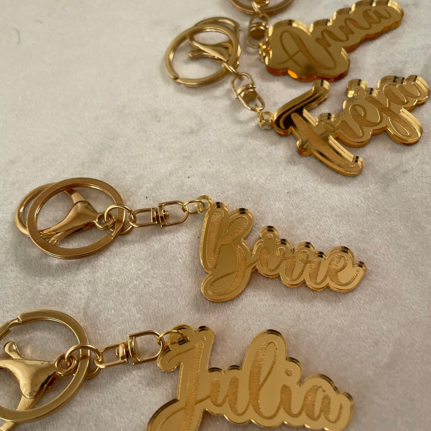 Personlig nyckelring med namn - Silver - cottonandwood.se