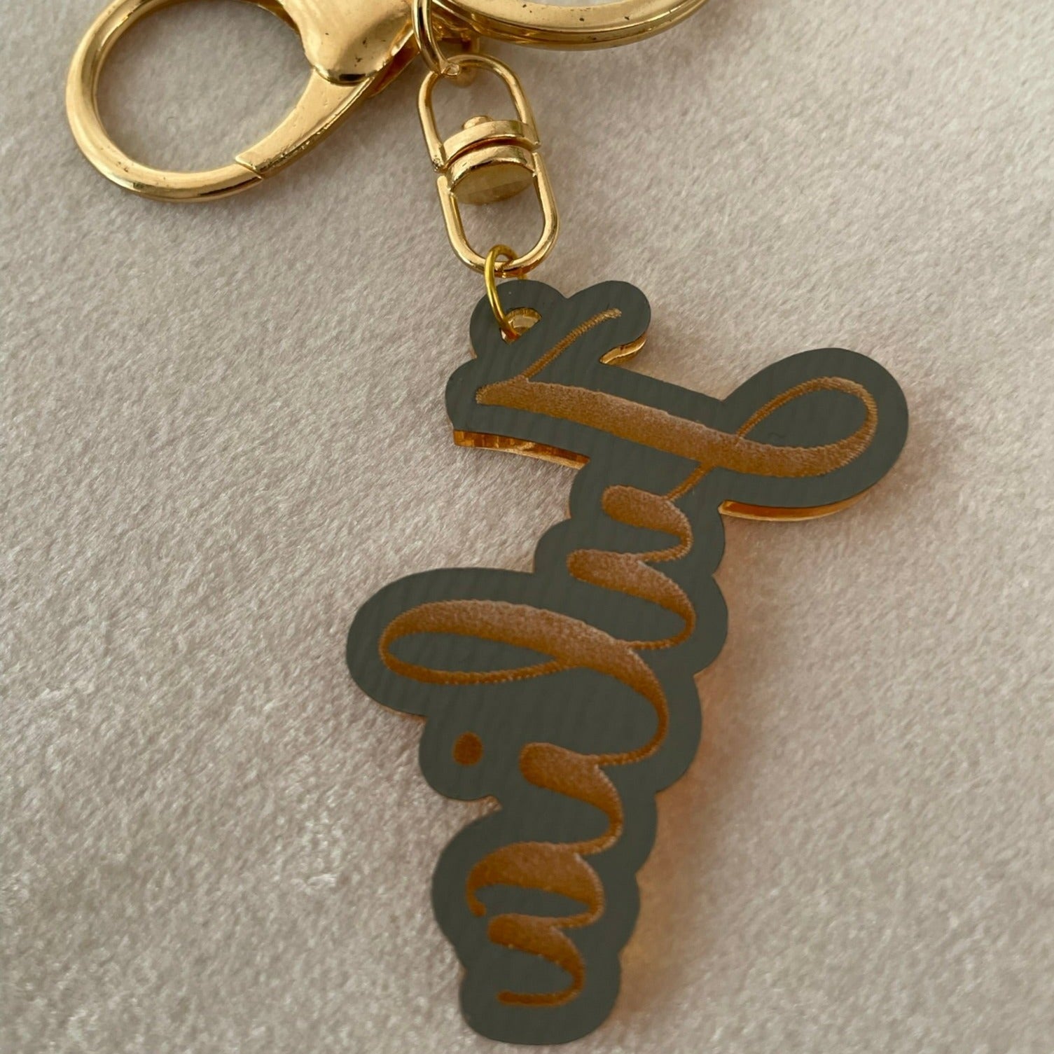 Personlig nyckelring med namn - Silver - cottonandwood.se