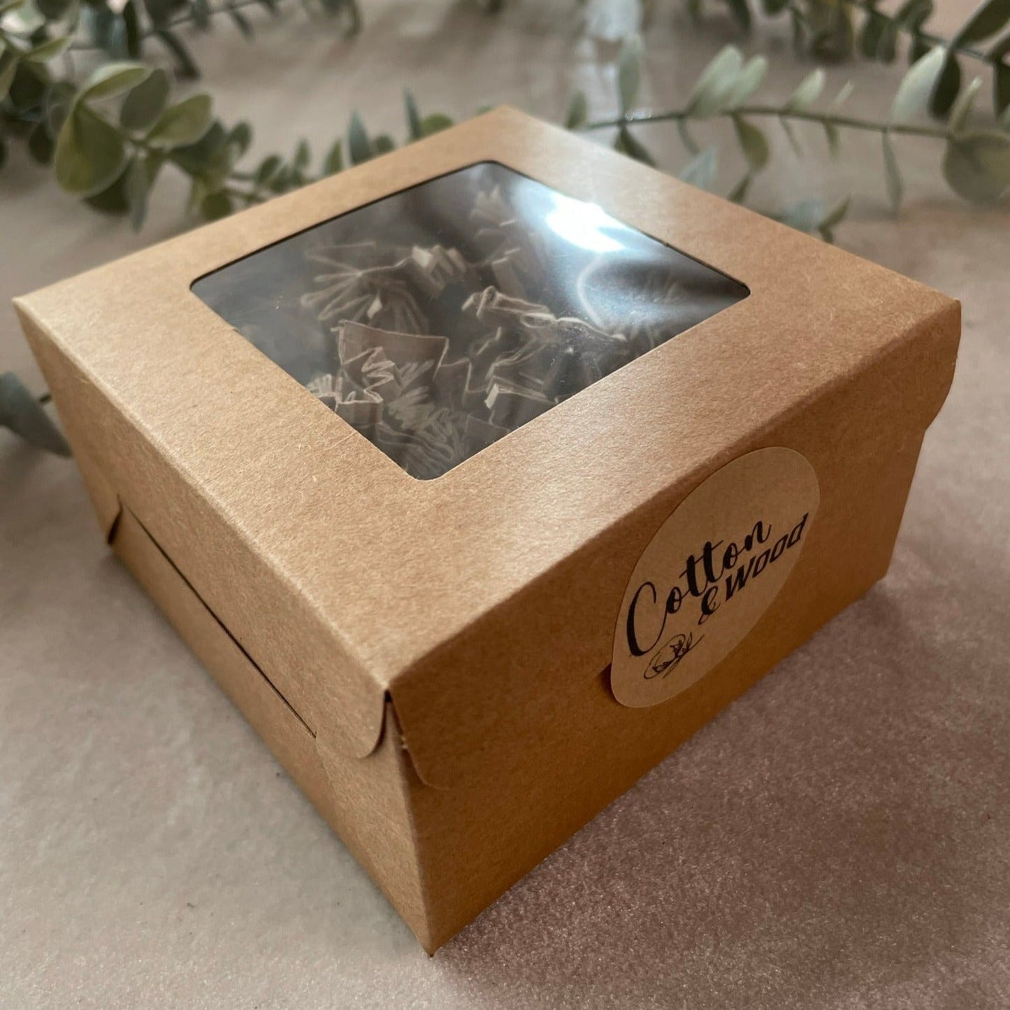 Personliga glasunderlägg 6-pack - Brun - cottonandwood.se