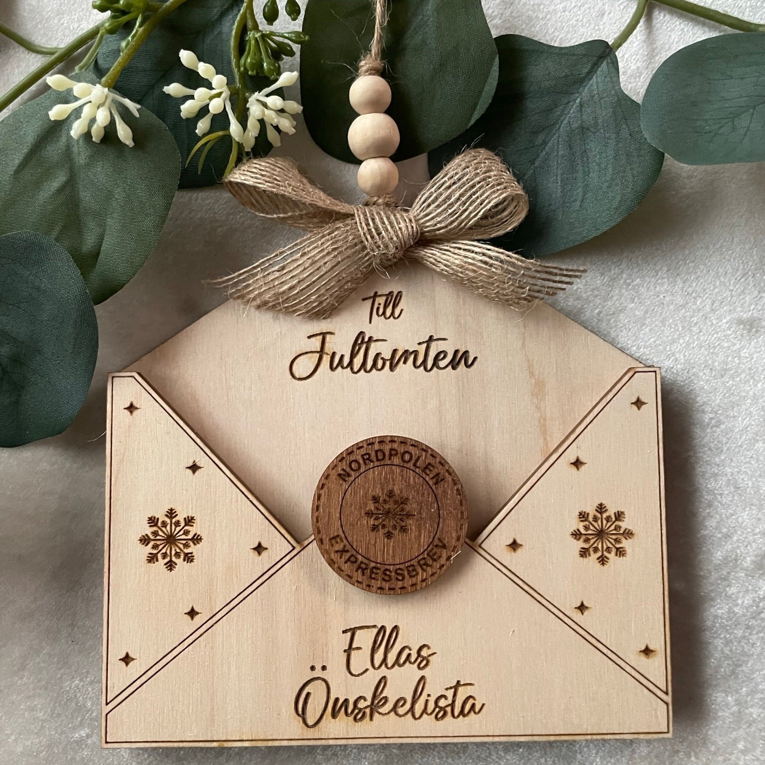 Tomtebrev - Cotton & Wood