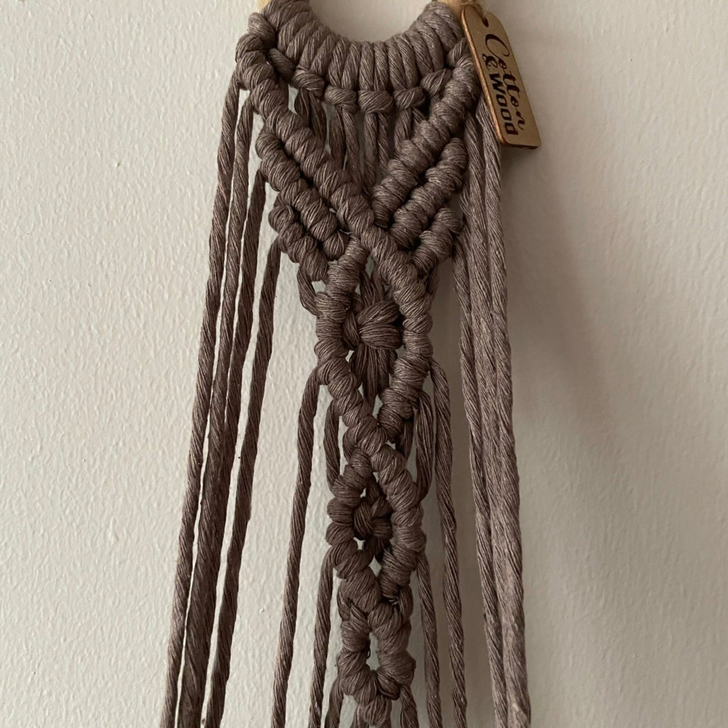 Ampel - handknuten makramé - Mullvad - cottonandwood.se