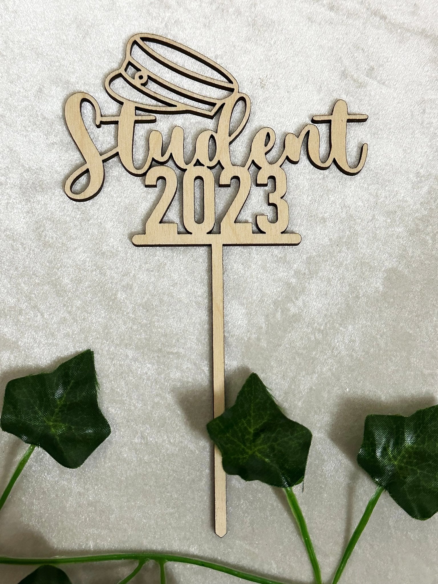 Caketopper "Student" - Trä - cottonandwood.se