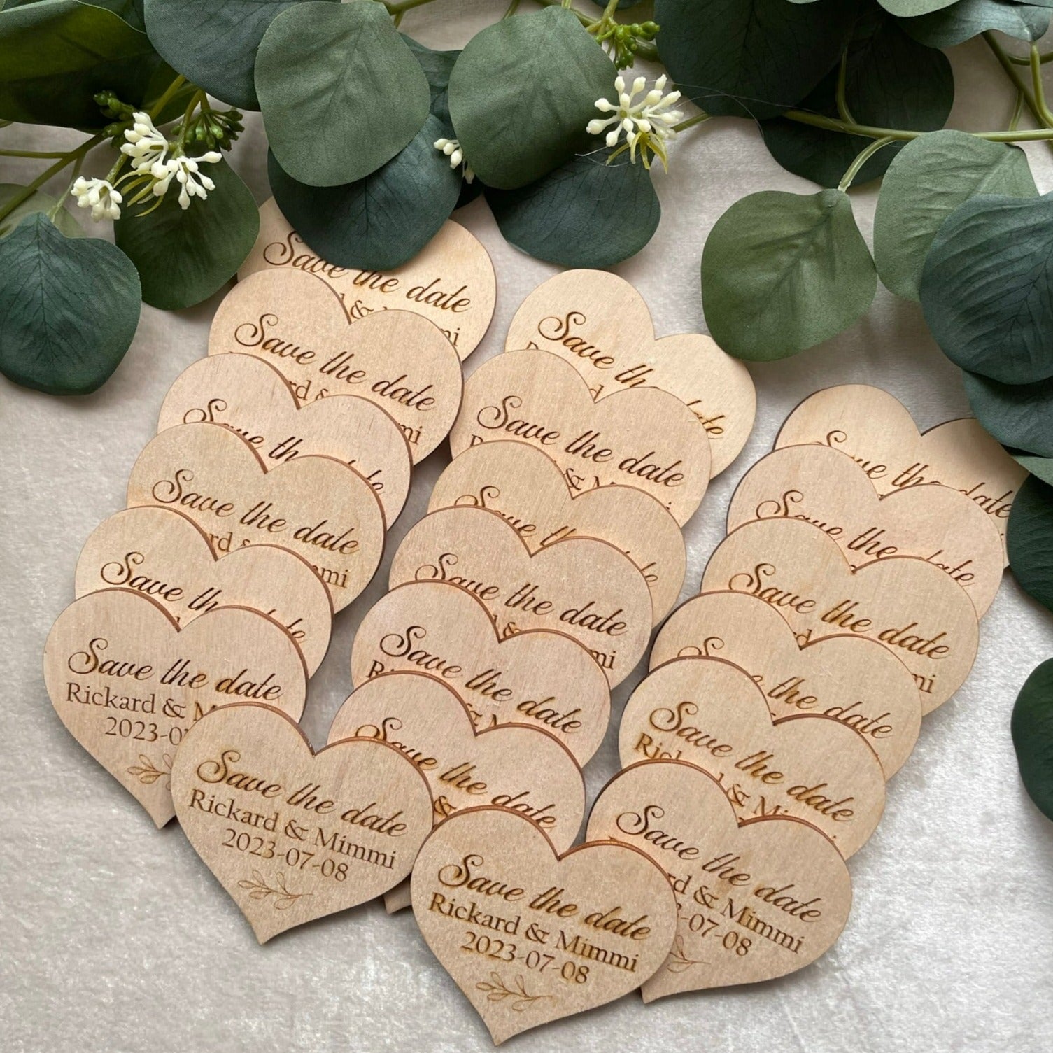 Kylskåpsmagnet - Save the date - cottonandwood.se