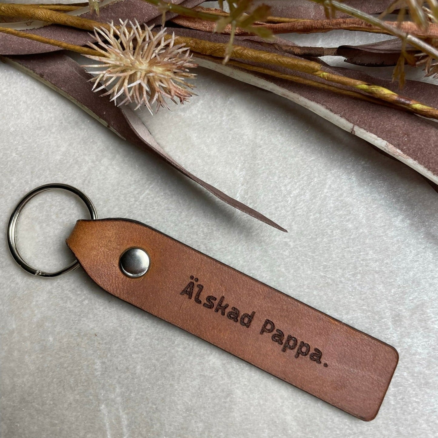 Nyckelring - Älskad Pappa - Silver - cottonandwood.se