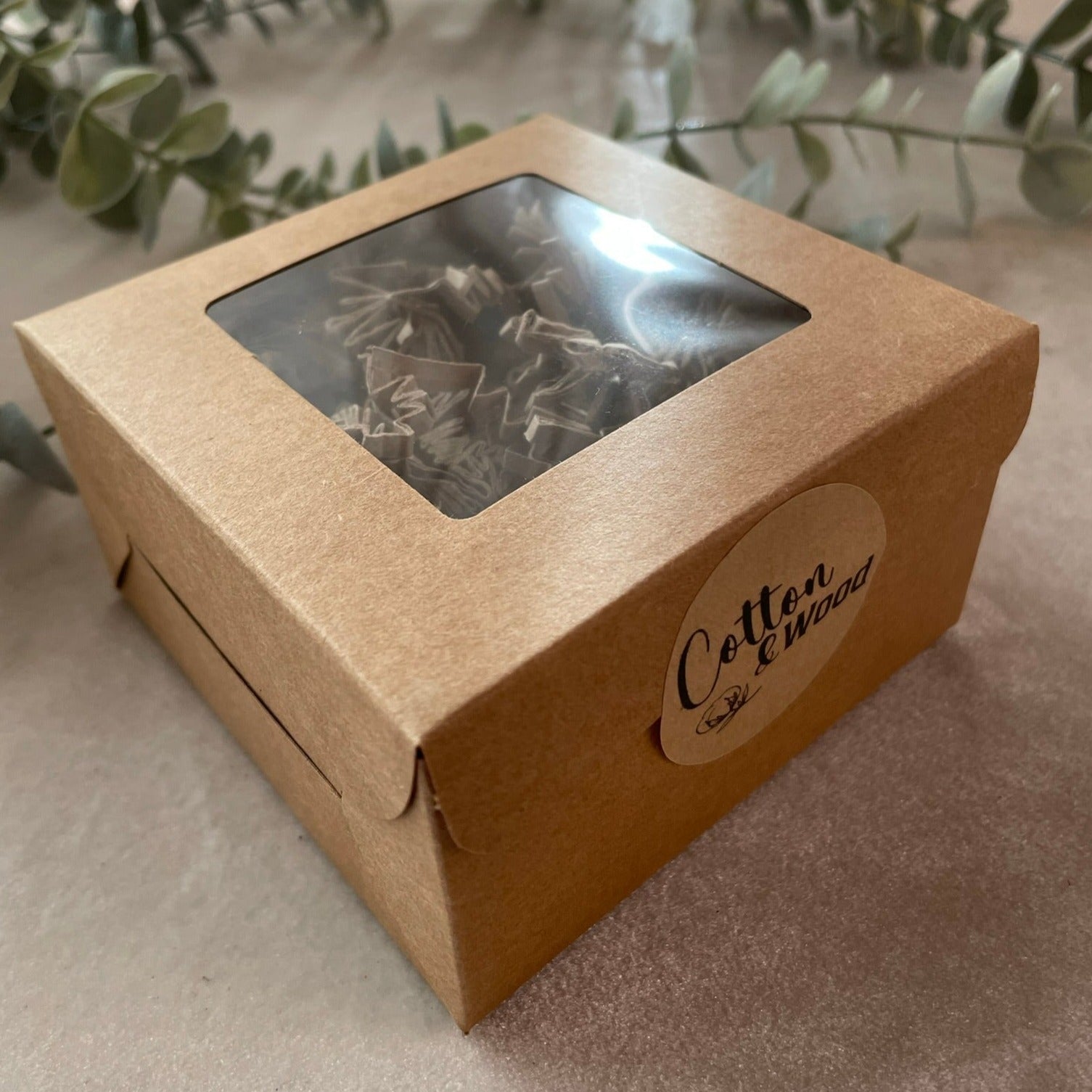 Personliga glasunderlägg 6-pack - Brun - cottonandwood.se