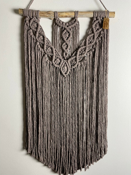 Väggbonad - handknuten makramé "Auctor" - Mullvad - cottonandwood.se