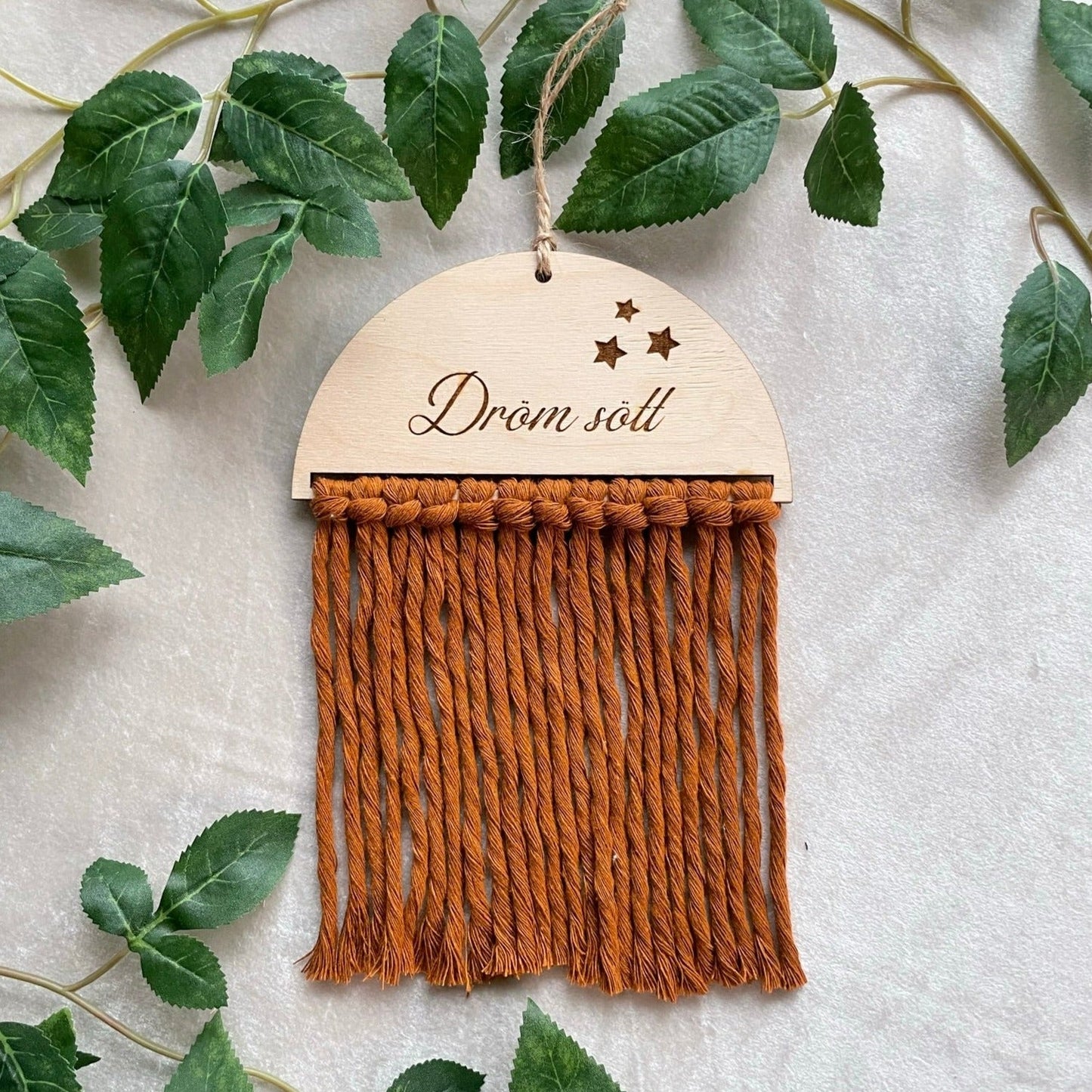 Väggskylt "dröm sött" - Rost - cottonandwood.se